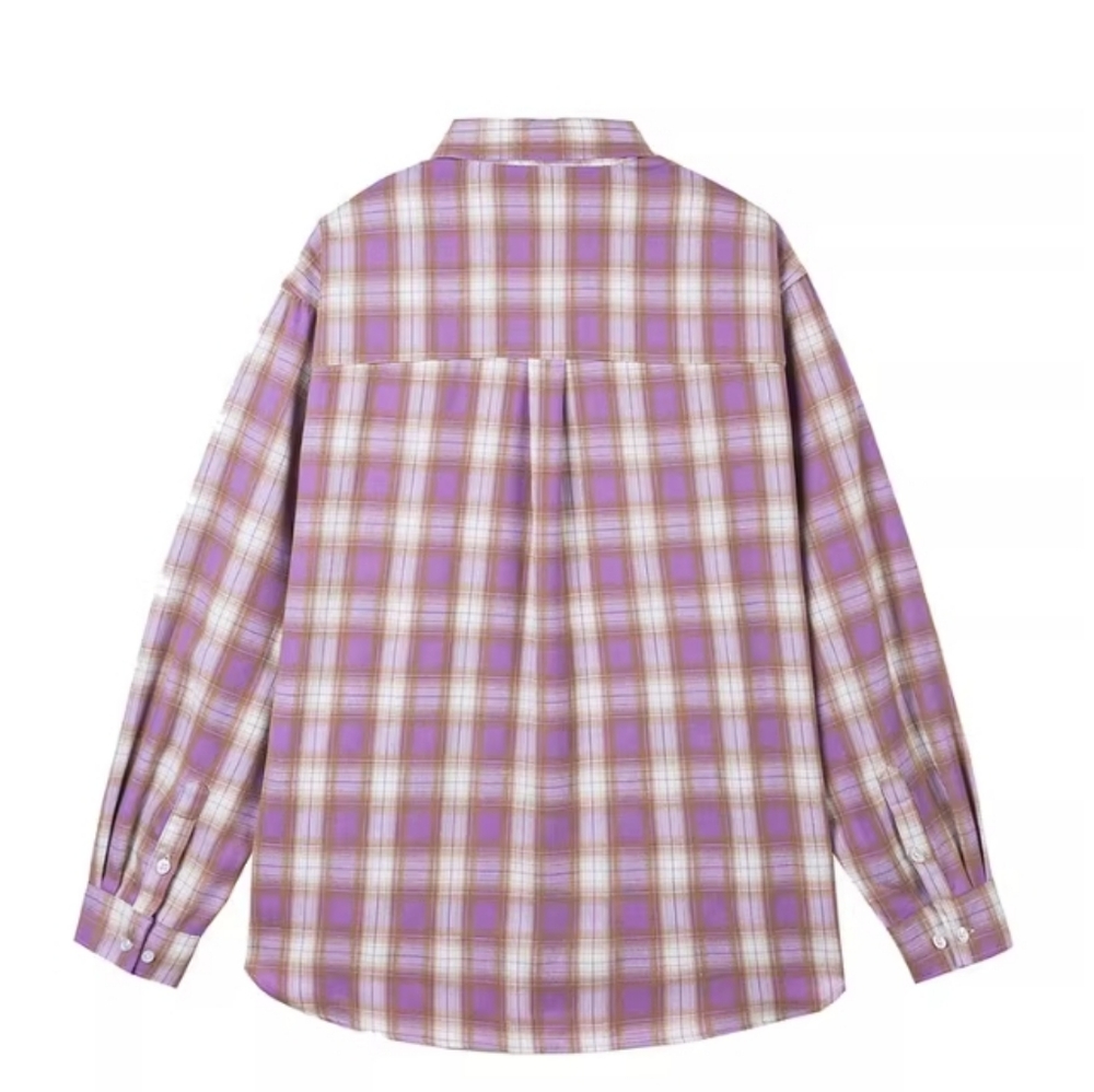 Plaid Pocket Long Sleeve Shirt - Picture 4 of 4